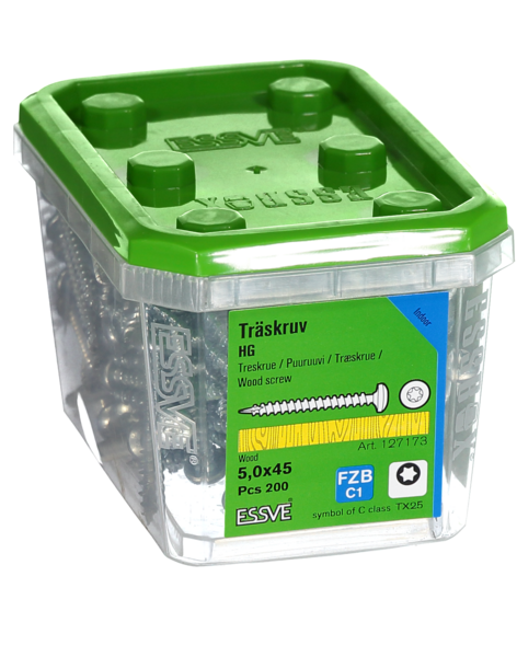 TRÄSKRUV HG KS INV 5,0X45 200 TX25
