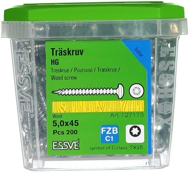 TRÄSKRUV HG KS INV 5,0X45 200 TX25