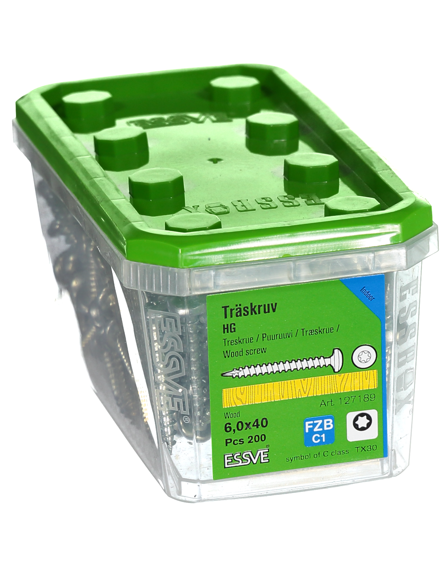 TRÄSKRUV HG KS INV 6,0X40 200 TX30