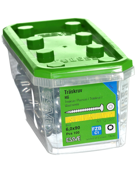 TRÄSKRUV HG KS INV 6,0X90 100 TX30