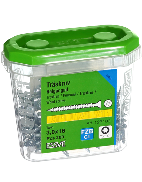 TRÄSKRUV HG FS INV 3,0X16 200 TX10