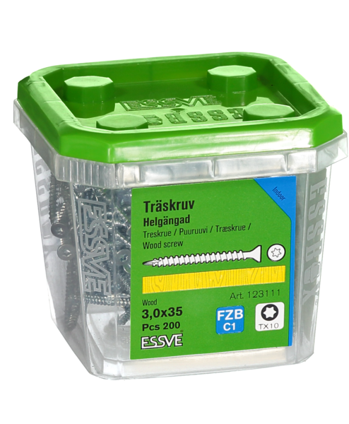 TRÄSKRUV HG FS INV 3,0X35 200 TX10