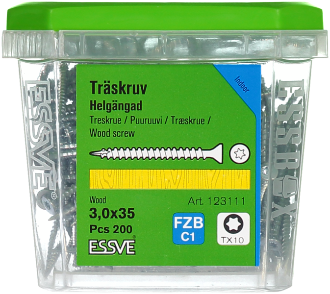 TRÄSKRUV HG FS INV 3,0X35 200 TX10