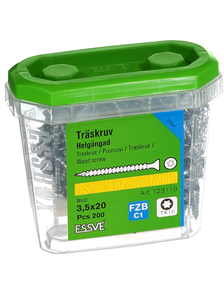 TRÄSKRUV HG FS INV 3,5X20 200 TX10