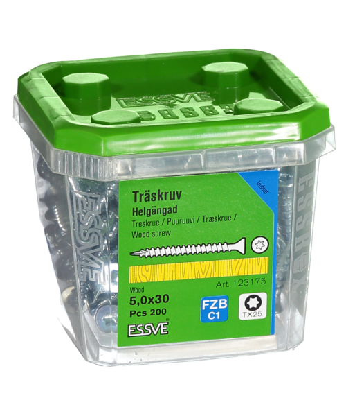 TRÄSKRUV HG FS INV 5,0X30 200 TX25