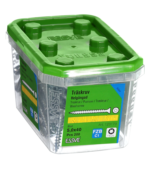 TRÄSKRUV HG FS INV 5,0X40 200 TX25