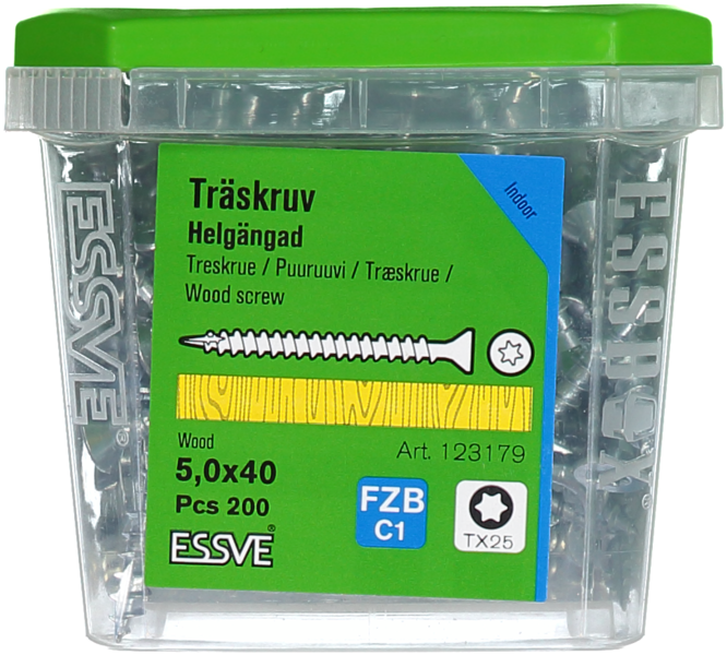 TRÄSKRUV HG FS INV 5,0X40 200 TX25