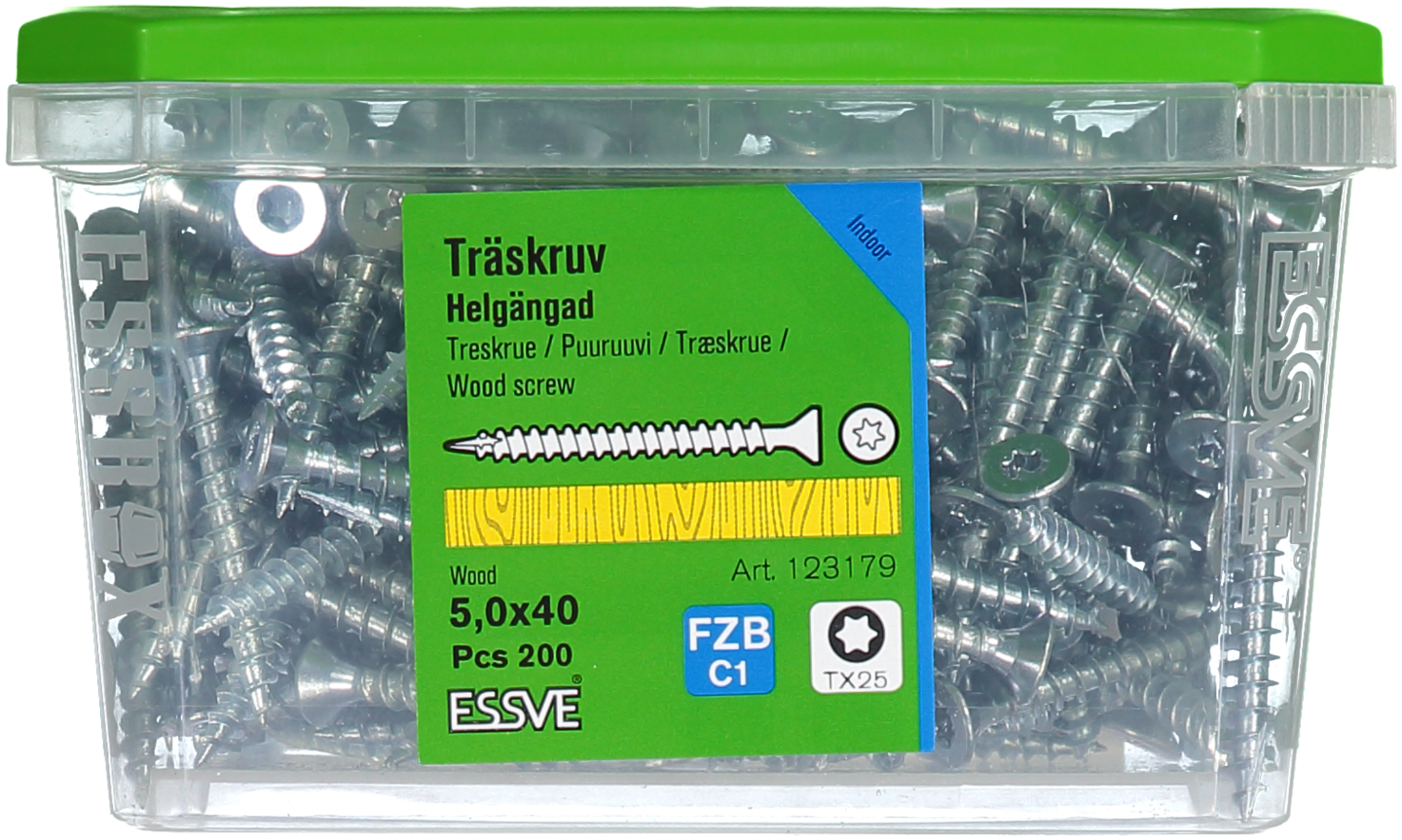 TRÄSKRUV HG FS INV 5,0X40 200 TX25