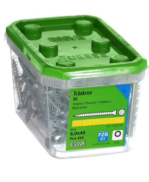 TRÄSKRUV HG FS INV 5,0X45 200 TX25