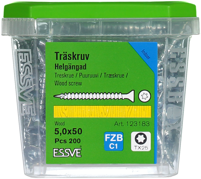 TRÄSKRUV HG FS INV 5,0X50 200 TX25