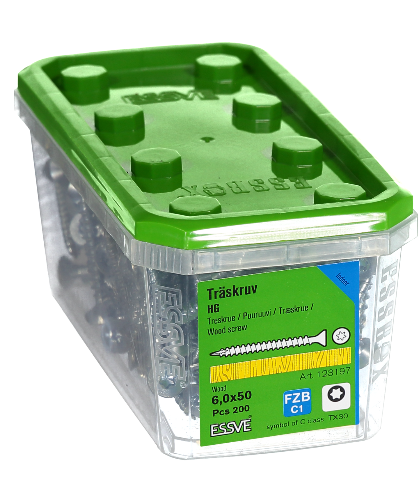 TRÄSKRUV HG FS INV 6,0X50 200 TX30