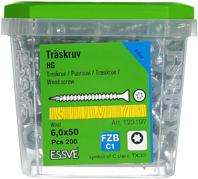 TRÄSKRUV HG FS INV 6,0X50 200 TX30