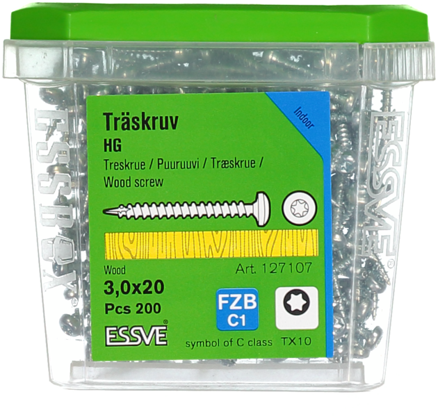 TRÄSKRUV HG KS INV 3,0X20 200 TX10