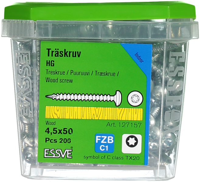 TRÄSKRUV HG KS INV 4,5X50 200 TX20