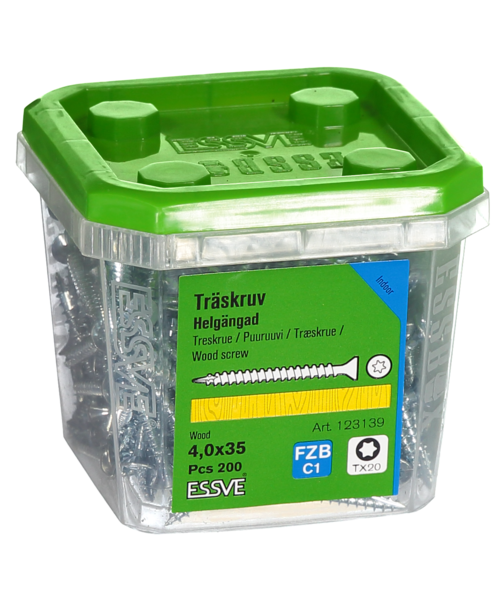TRÄSKRUV HG FS INV 4,0X35 200 TX20