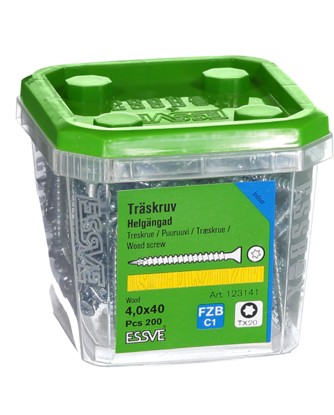 TRÄSKRUV HG FS INV 4,0X40 200 TX20