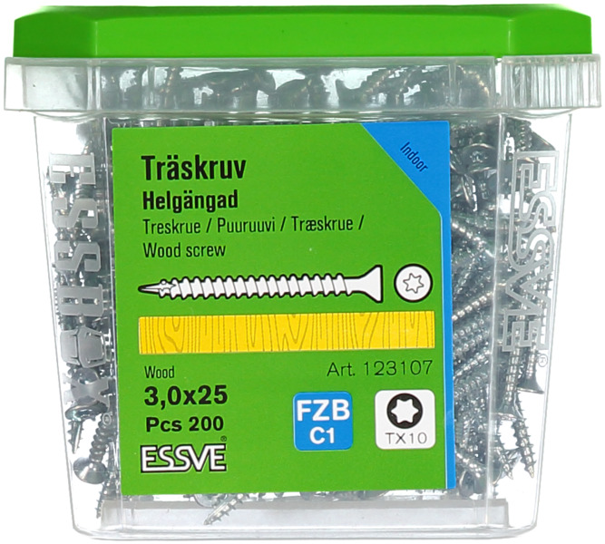 TRÄSKRUV HG FS INV 3,0X25 200 TX10