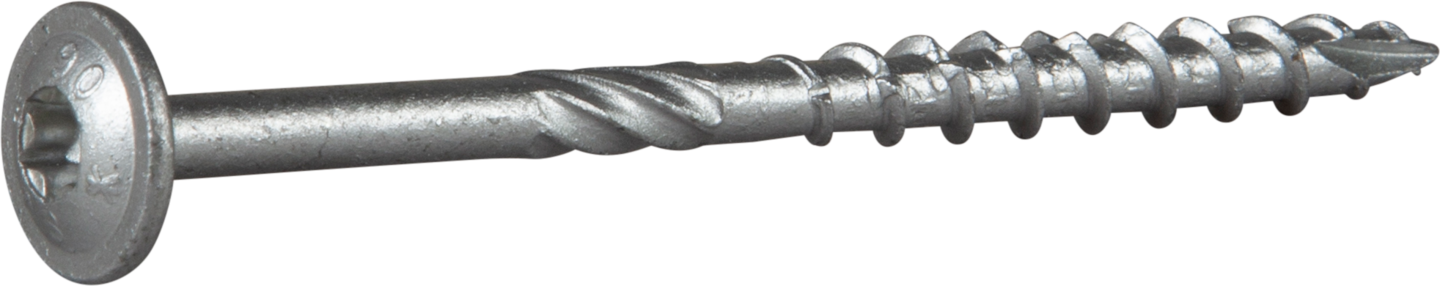 TRÄSKRUV WAF UTV 6,0X90 100ST TX30 MED STORT HUVUD
