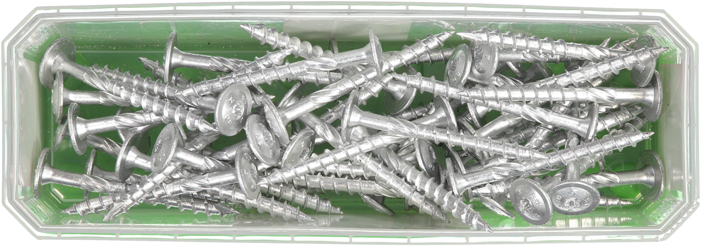 TRÄSKRUV WAF UTV 8,0X80 50ST TX40 MED STORT HUVUD