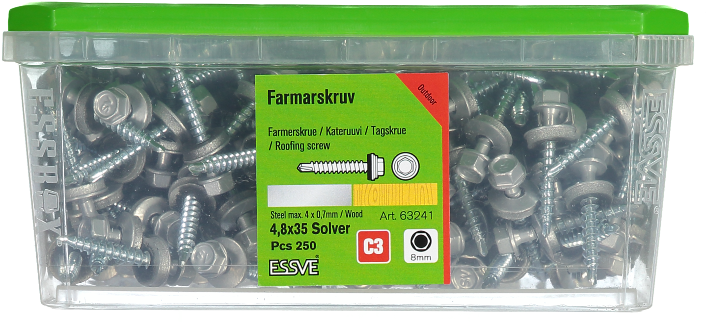 FARMARSKRUV BS SILVER 4,8X35 250ST