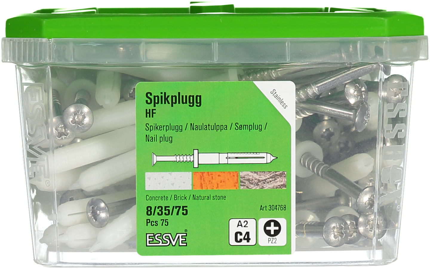 SPIKPLUGG KRAGE A2 8X75 75ST