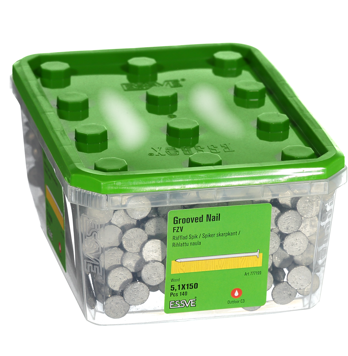 TRÅDSPIK RÄFFLAD FZV 150X5,1 FP/140