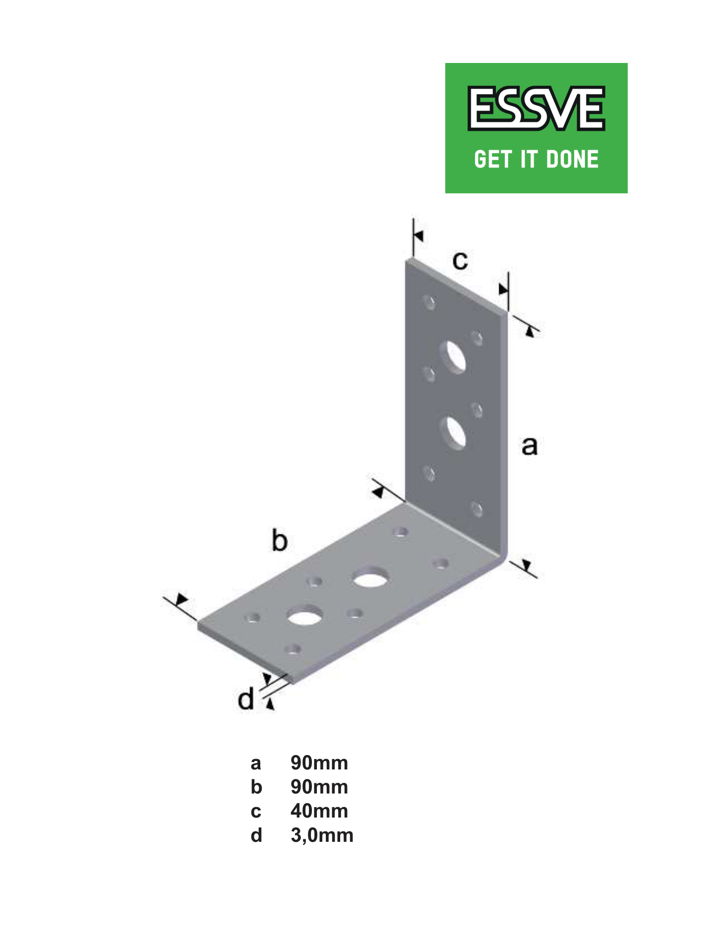 VINKEL V10 90X90X40X3 VARMFÖRZINKAD