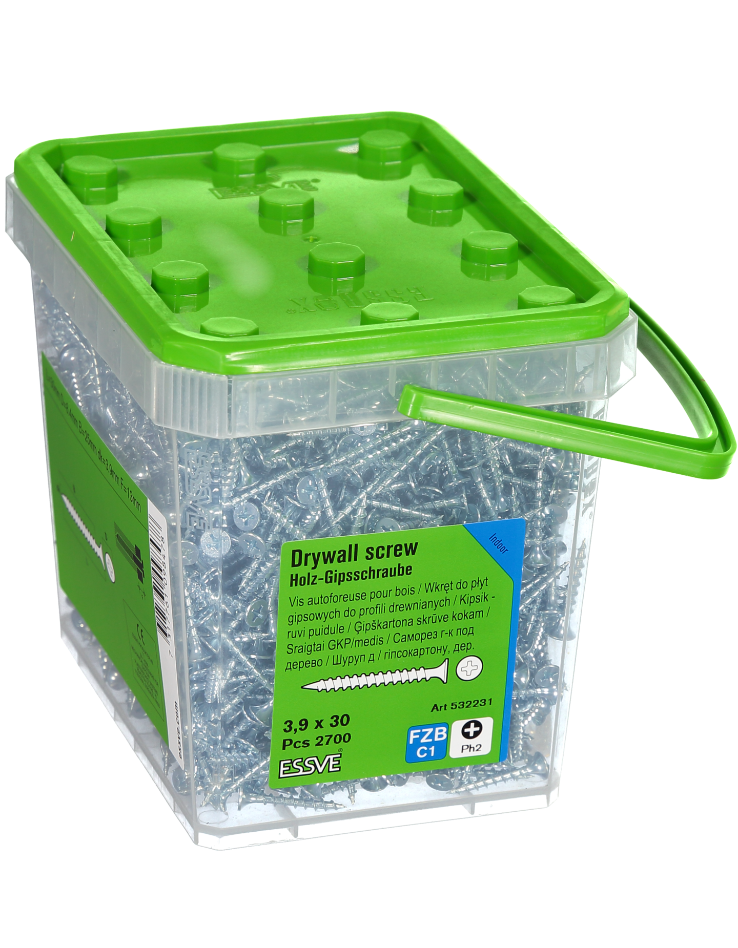 GIPSSKRUV TRÄ 3,9X30 2700ST TRÄREGEL FZB