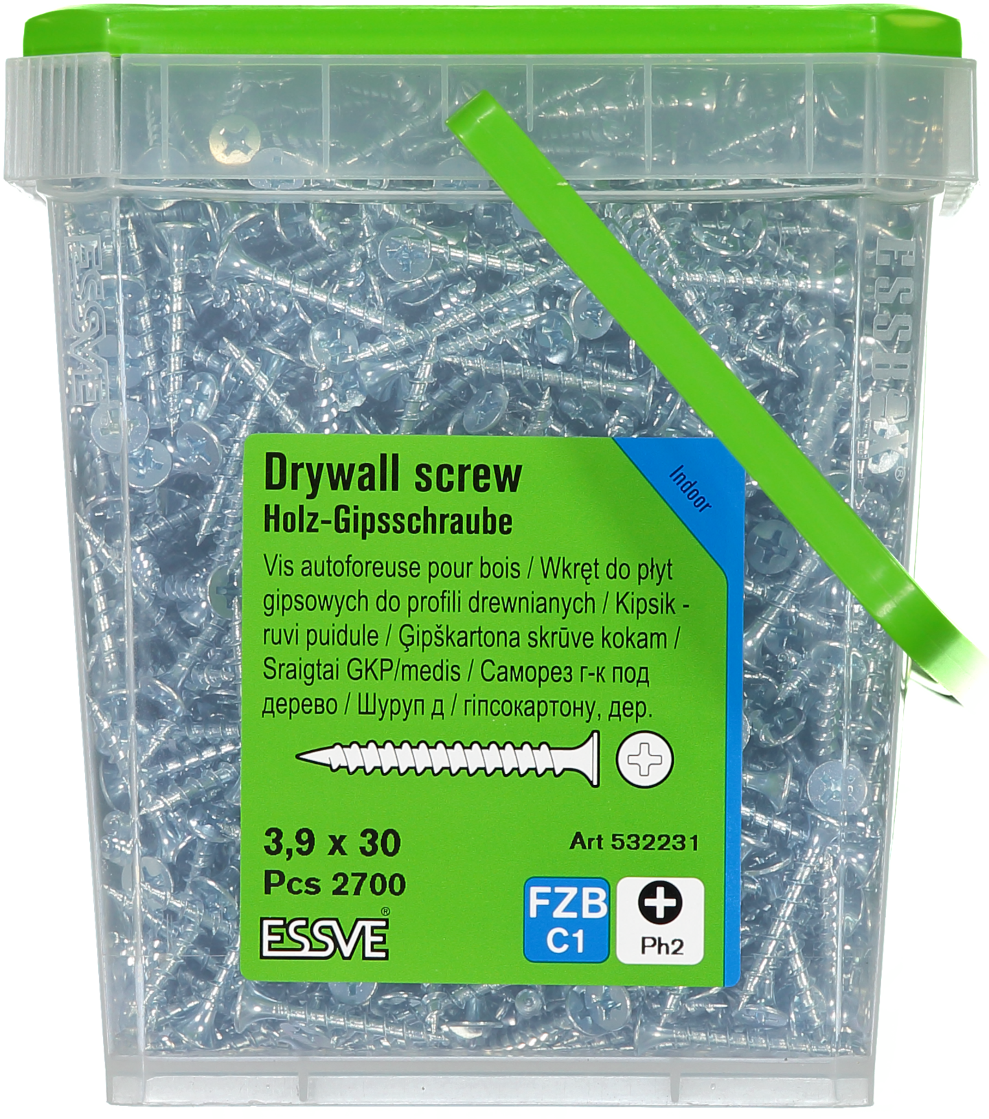 GIPSSKRUV TRÄ 3,9X30 2700ST TRÄREGEL FZB