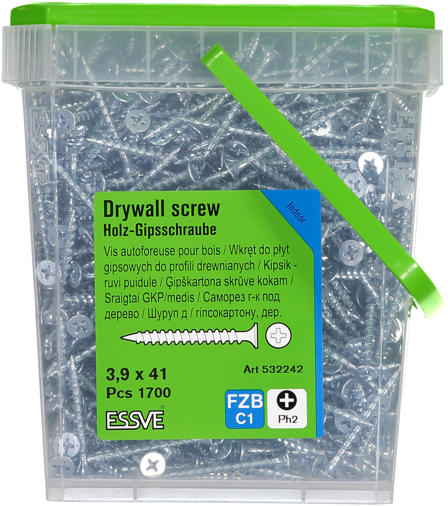 GIPSSKRUV TRÄ 3,9X41 1700ST TRÄREGEL FZB