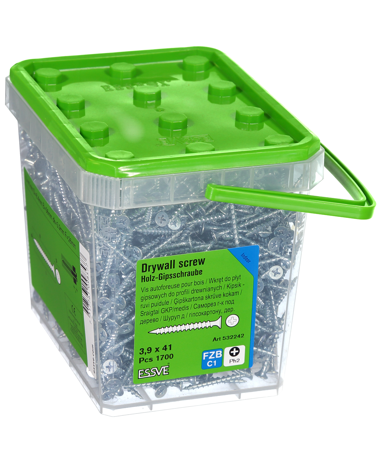 GIPSSKRUV TRÄ 3,9X41 1700ST TRÄREGEL FZB