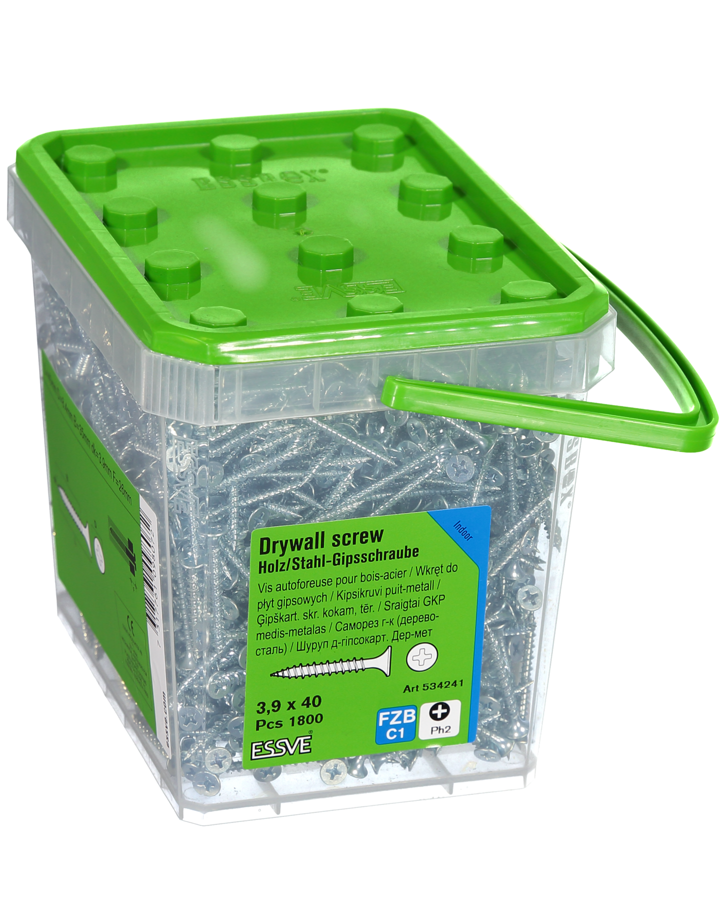 GIPSSKRUV KOMBI 3,9X40 1800ST FZB PH2 TRÄ/STÅLREGEL