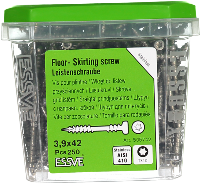 GOLV-/LISTSKRUV ESSVE AISI 410 TX10 3,9X42 250ST