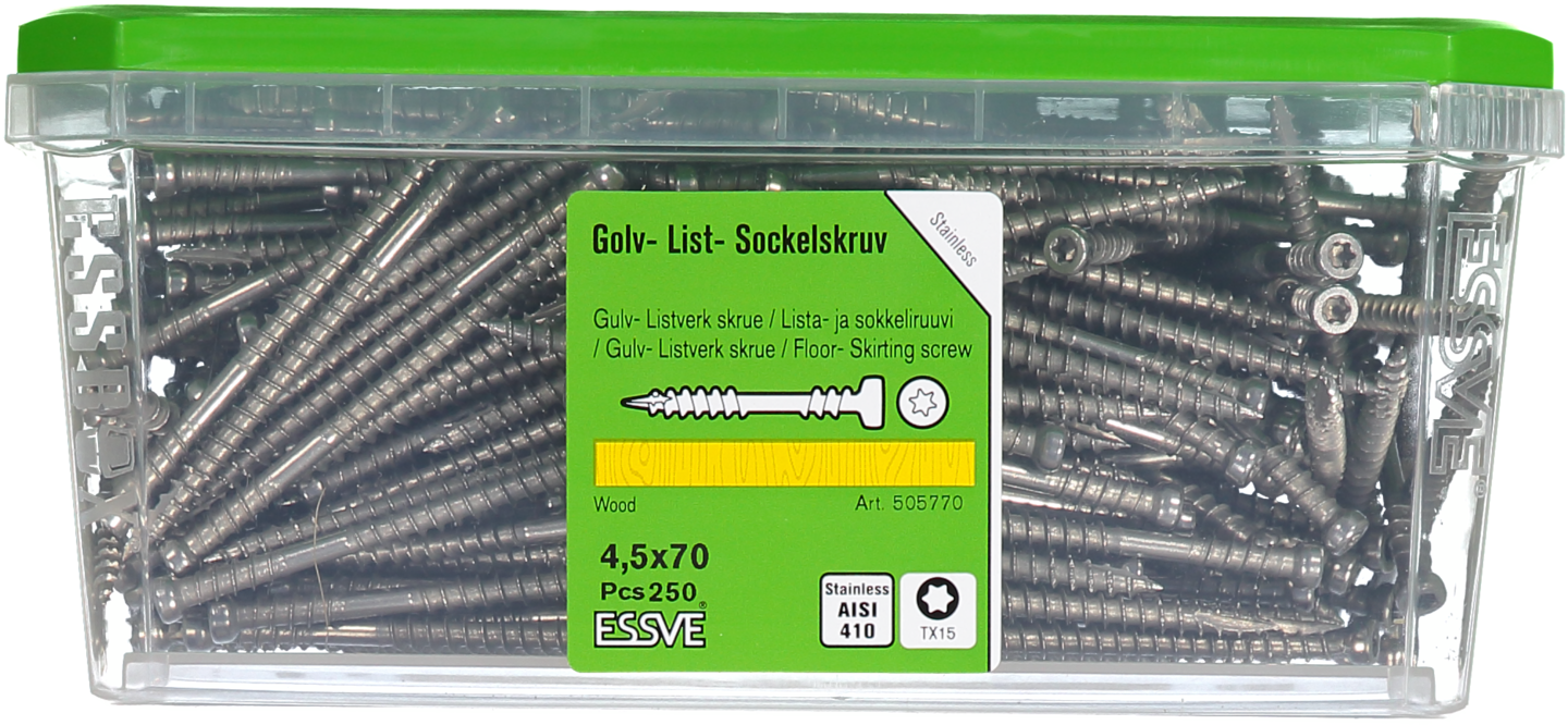 GOLV&LISTSKRUV AISI 410 TX15 4,5X70MM