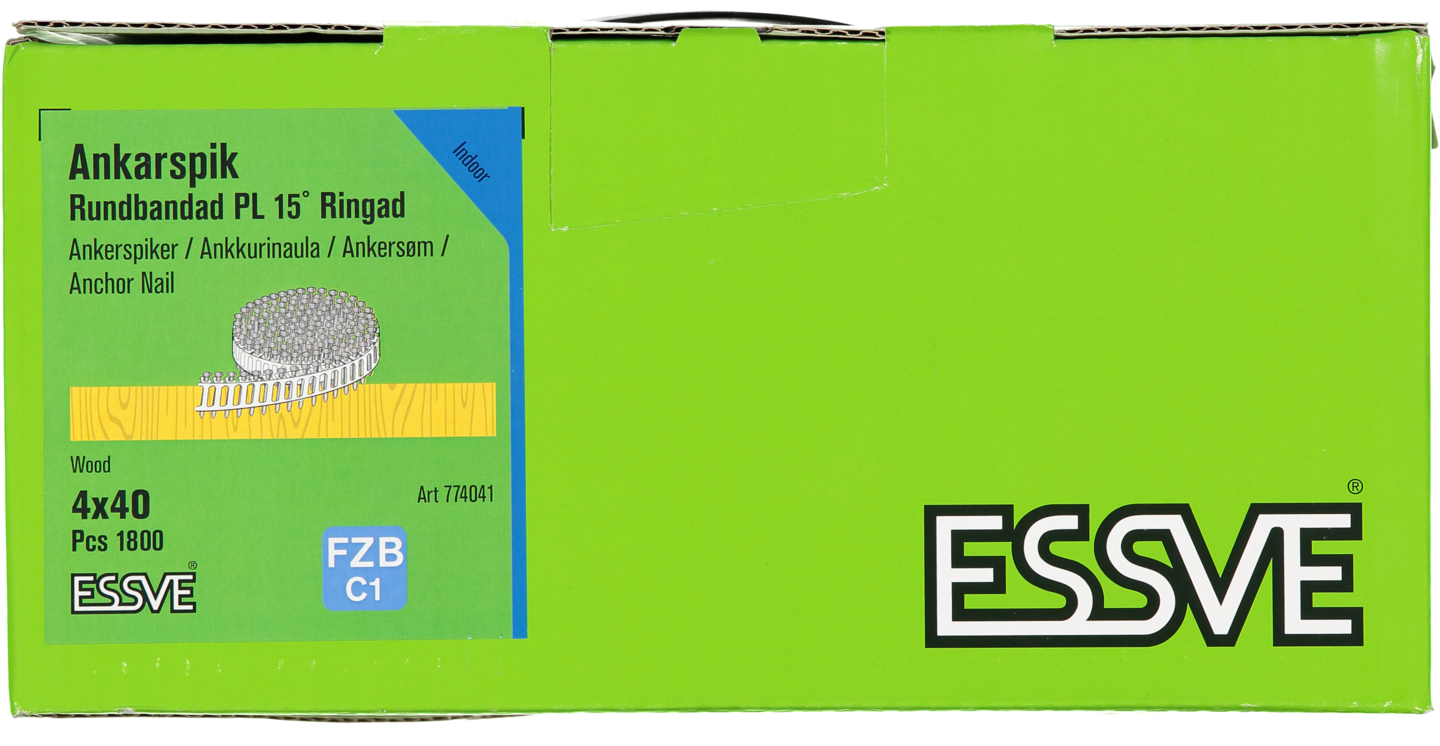 ANKARSPIK COIL PLASTBANDAD FZB 15GR 4X40MM