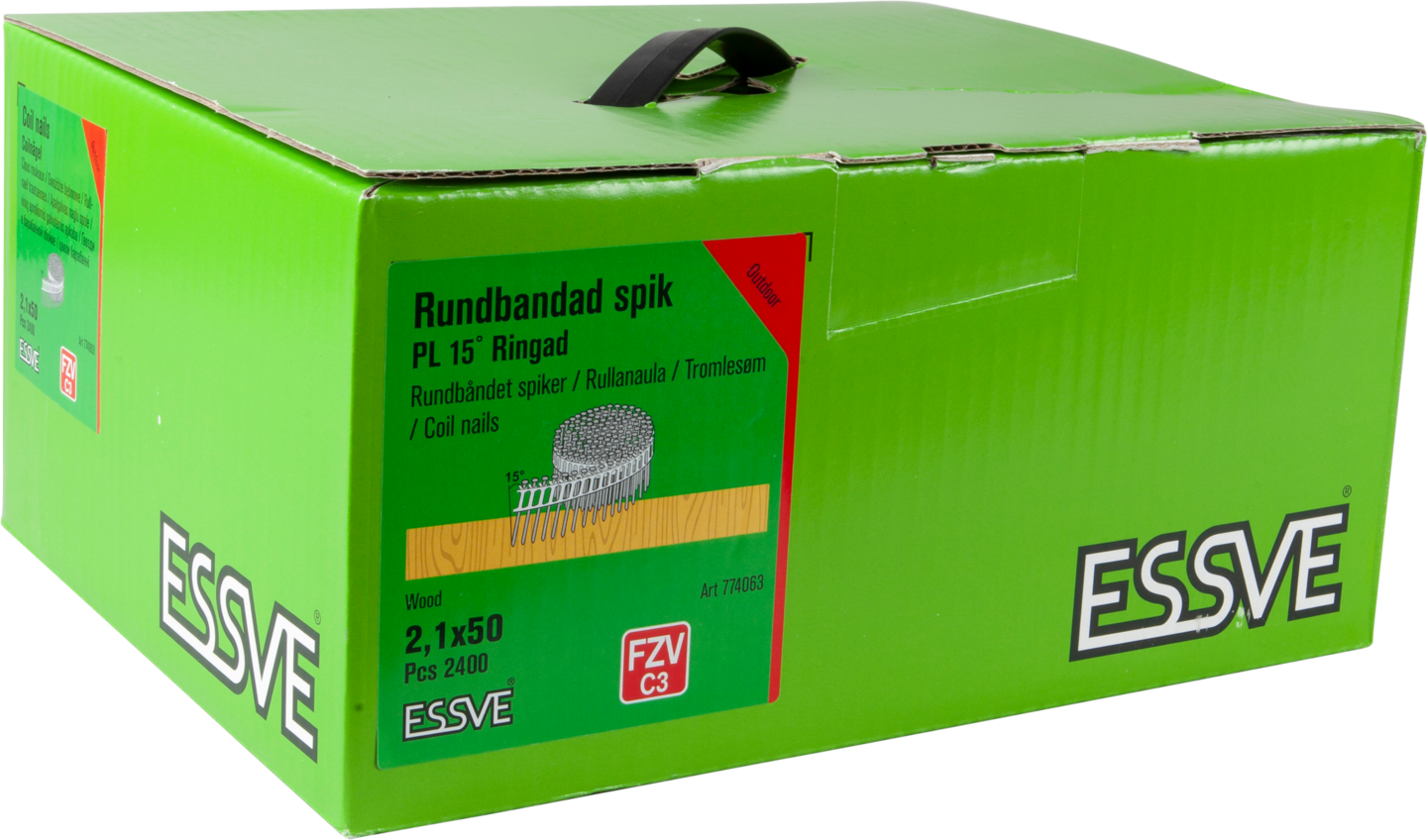 RINGSPIK COIL PLASTBANDAD 15GR FZV 2,1X50MM