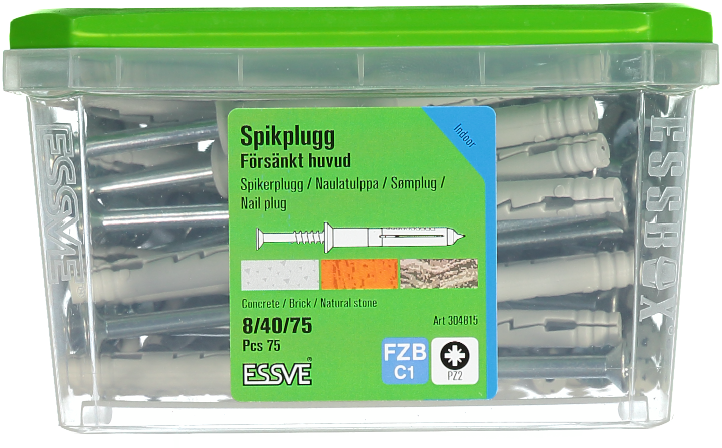 SPIKPLUGG FH FZB 8X75MM 75ST