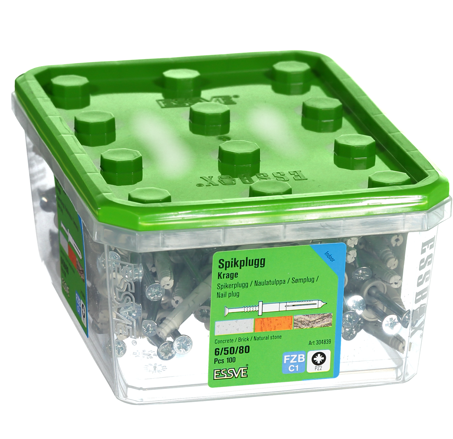 SPIKPLUGG KRAGE FZB 6X80MM 100 100ST