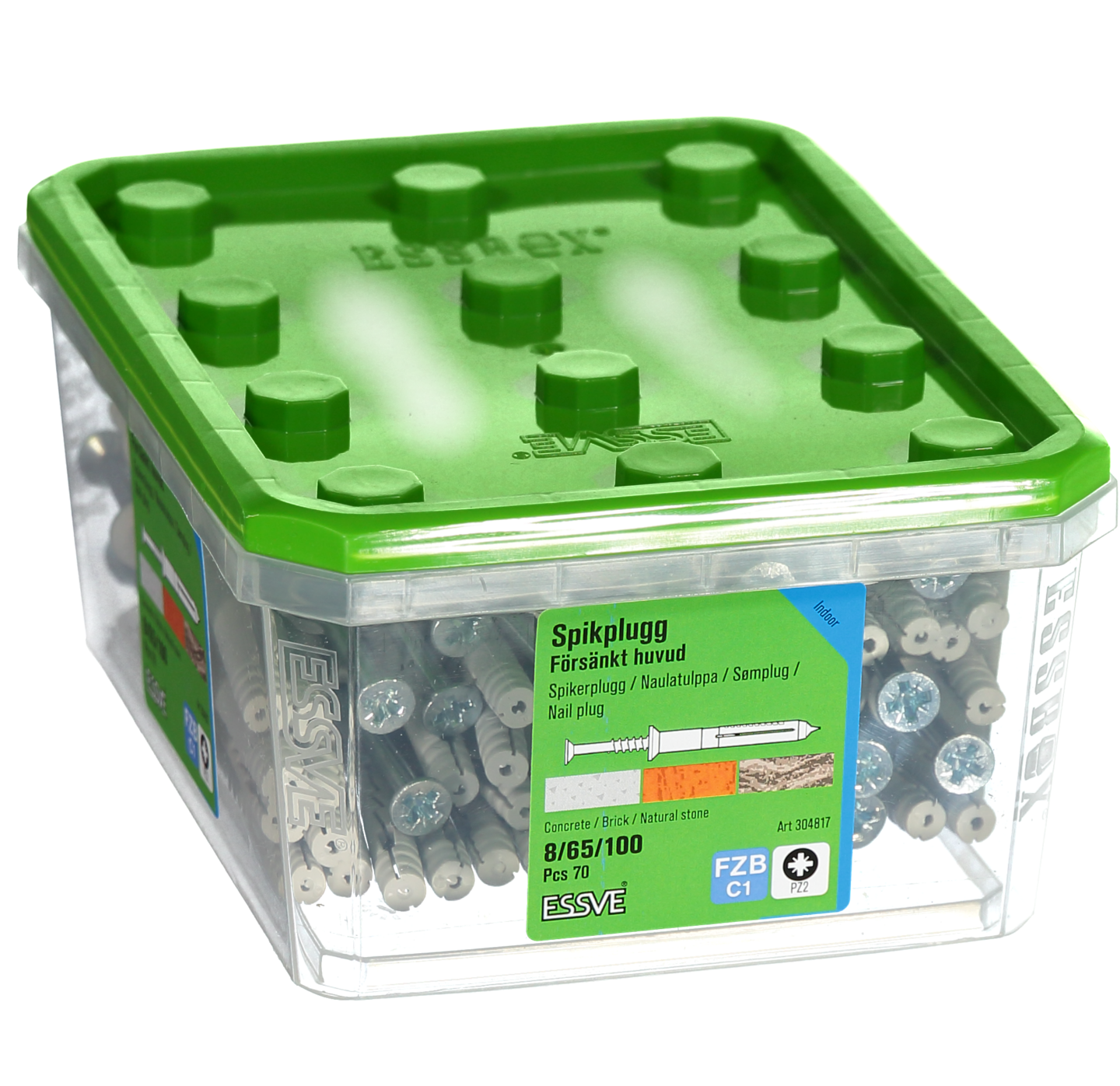 SPIKPLUGG FH FZB 8X100MM 70ST