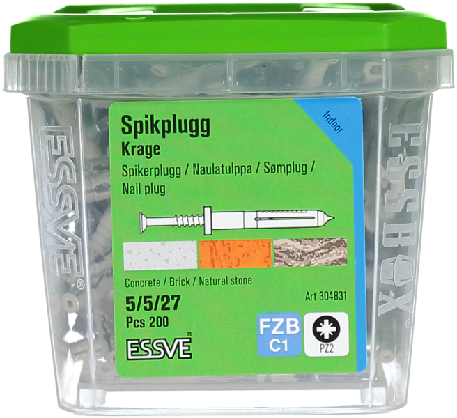 SPIKPLUGG KRAGE FZB 5X27MM 200ST