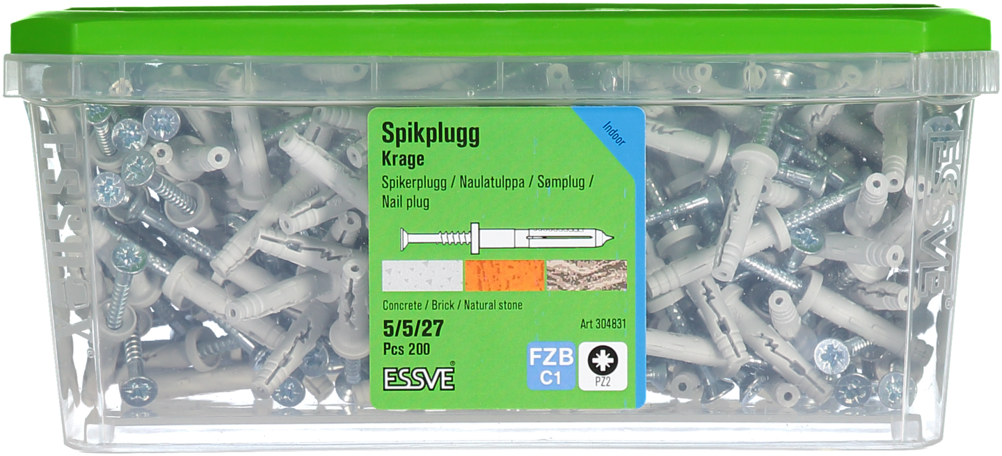 SPIKPLUGG KRAGE FZB 5X27MM 200ST