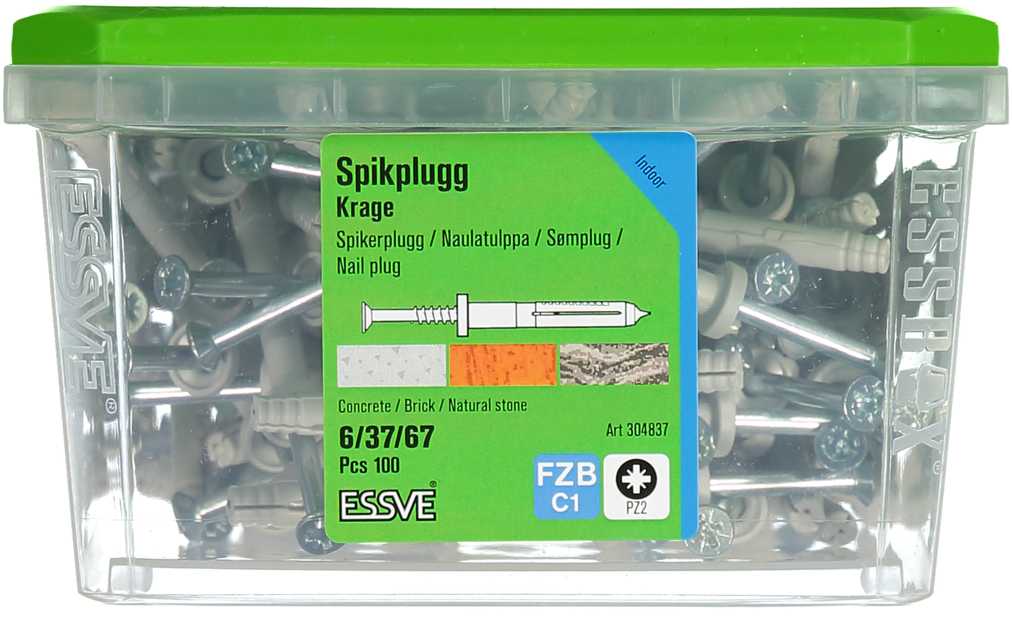 SPIKPLUGG KRAGE FZB 6X67 100ST