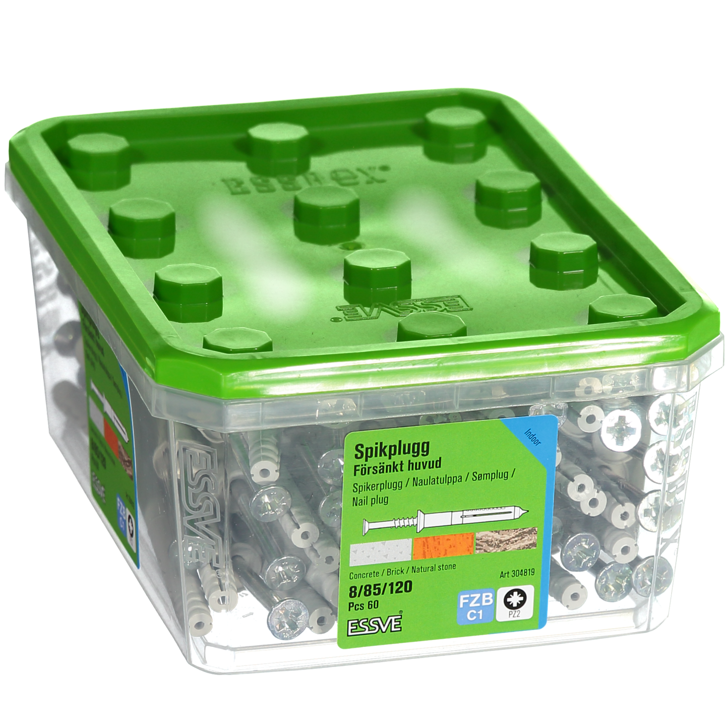 SPIKPLUGG FH FZB 8X120MM 60ST