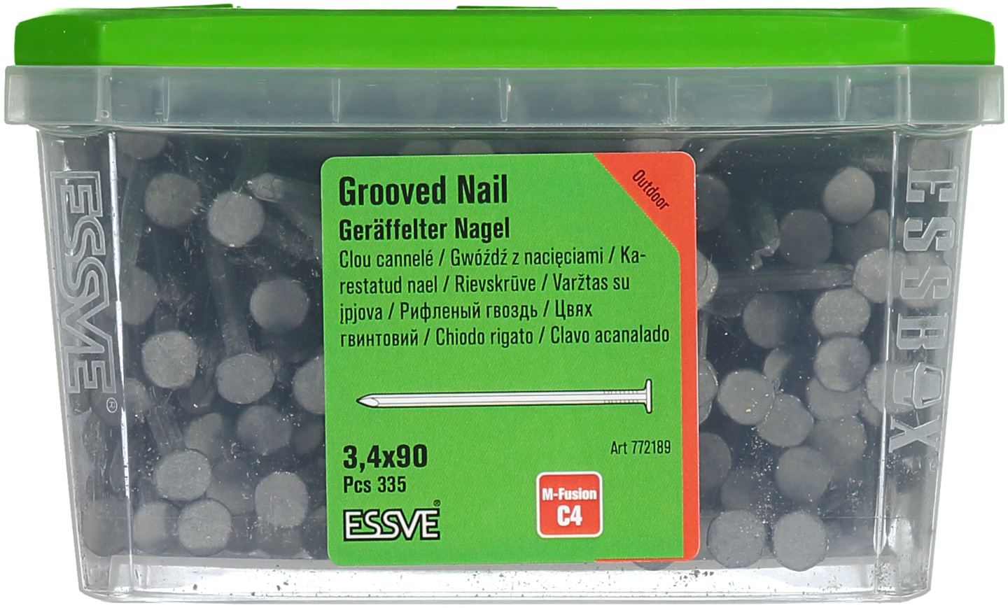 SPIK ESSVE RÄFFLAD M-FUSION 3,4X90 335ST