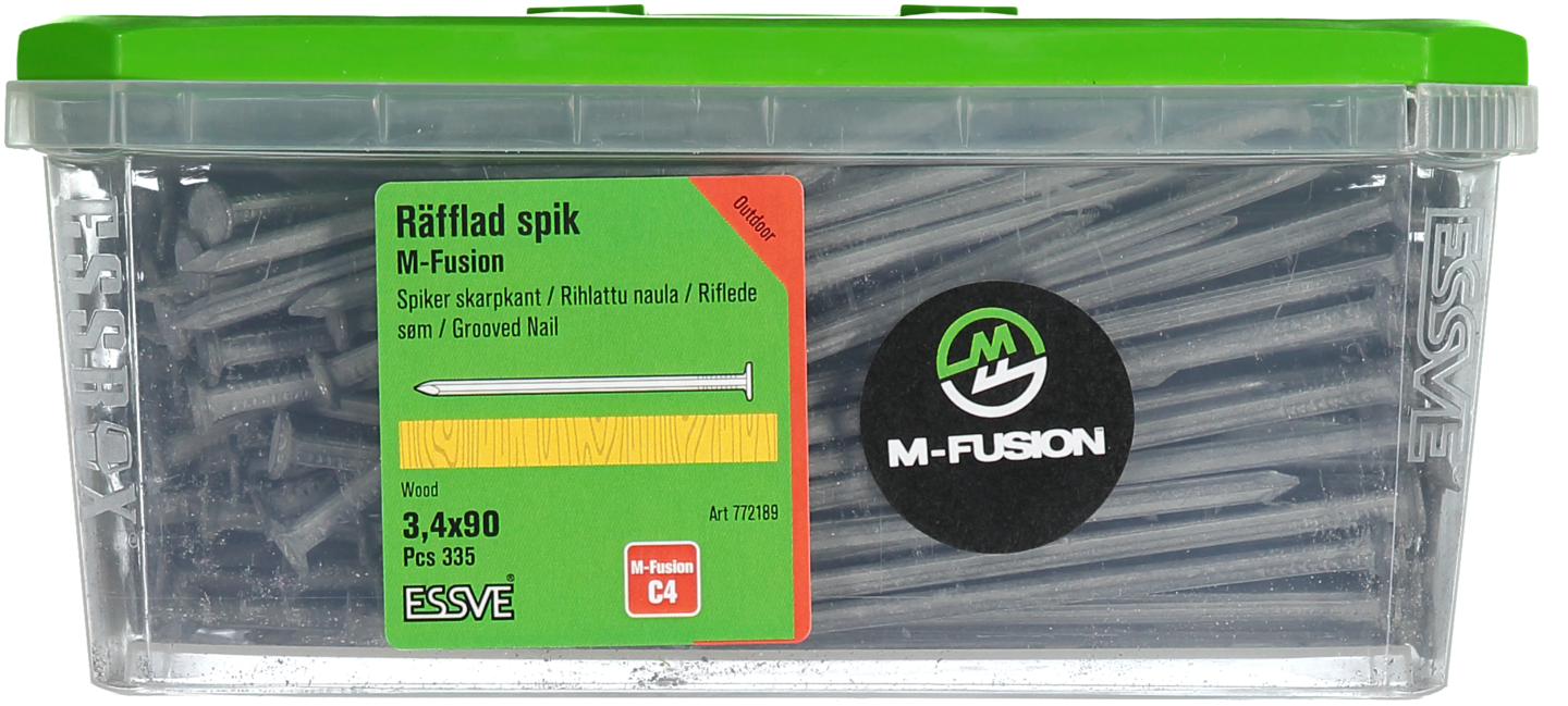 SPIK ESSVE RÄFFLAD M-FUSION 3,4X90 335ST