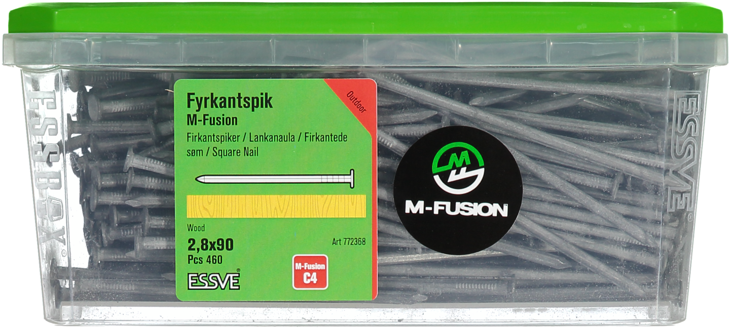 SPIK FYRKANT M FUS 2,8X90 460ST