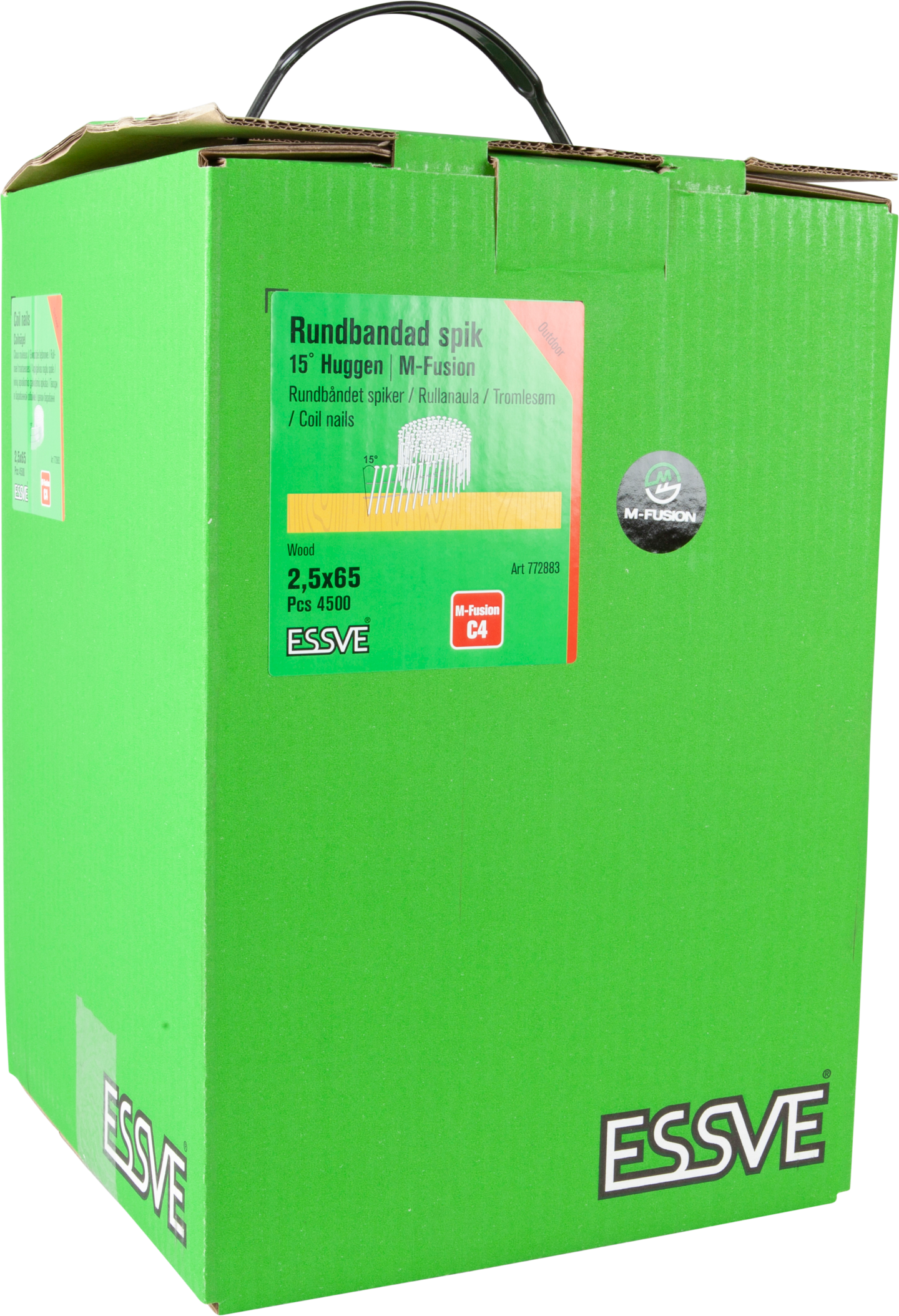 SPIK ESSVE COIL HUGGEN TRÅDBANDAD 15GR M-FUSION 2,5X65 4500ST