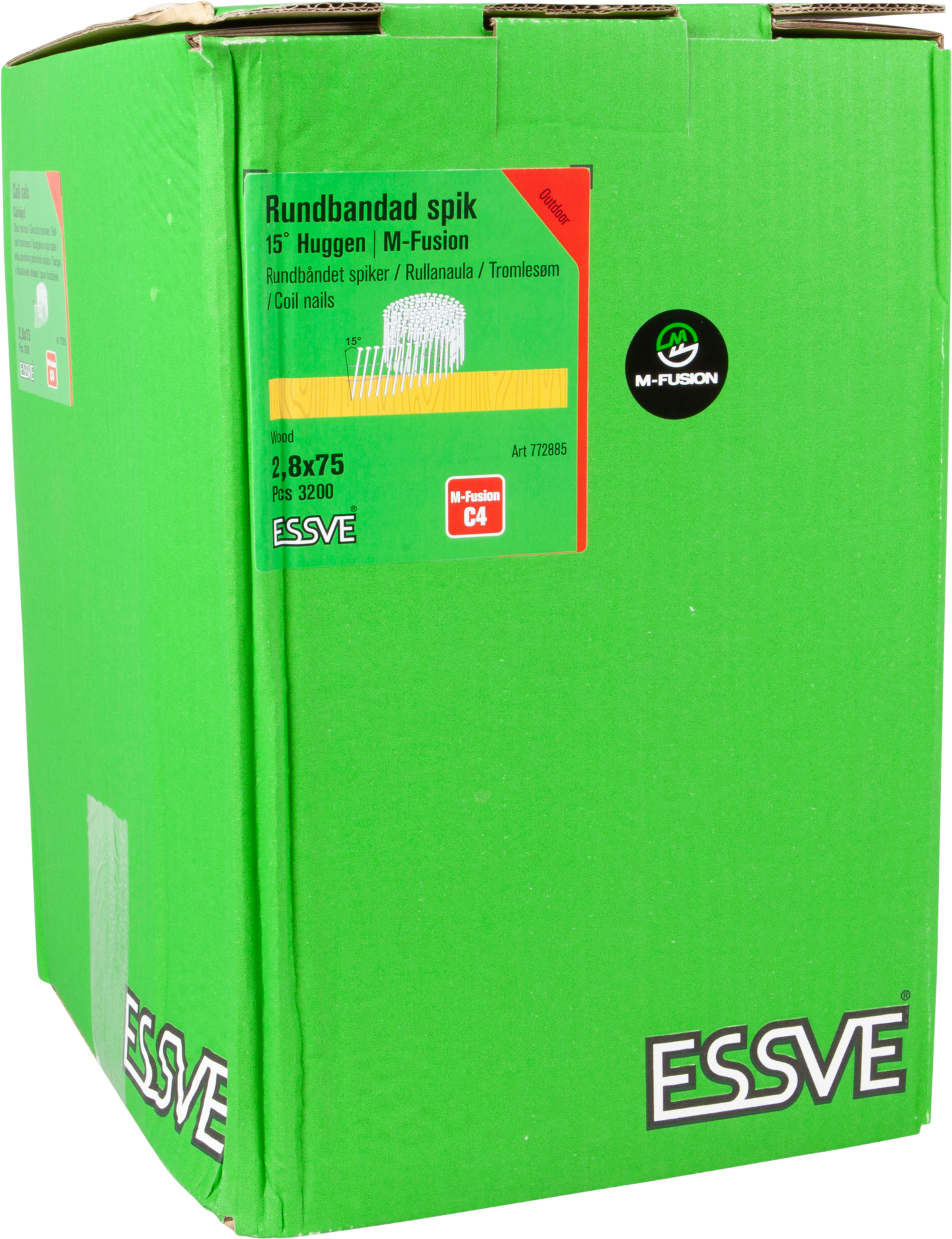 SPIK ESSVE COIL HUGGEN TRÅDBANDAD 15GR M-FUSION 2,8X75 3200ST