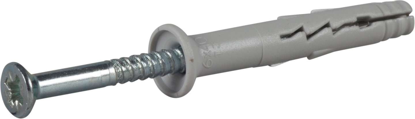 SPIKPLUGG ESSVE MED FÖRSÄNKT KRAGE FZB 6X40 200ST