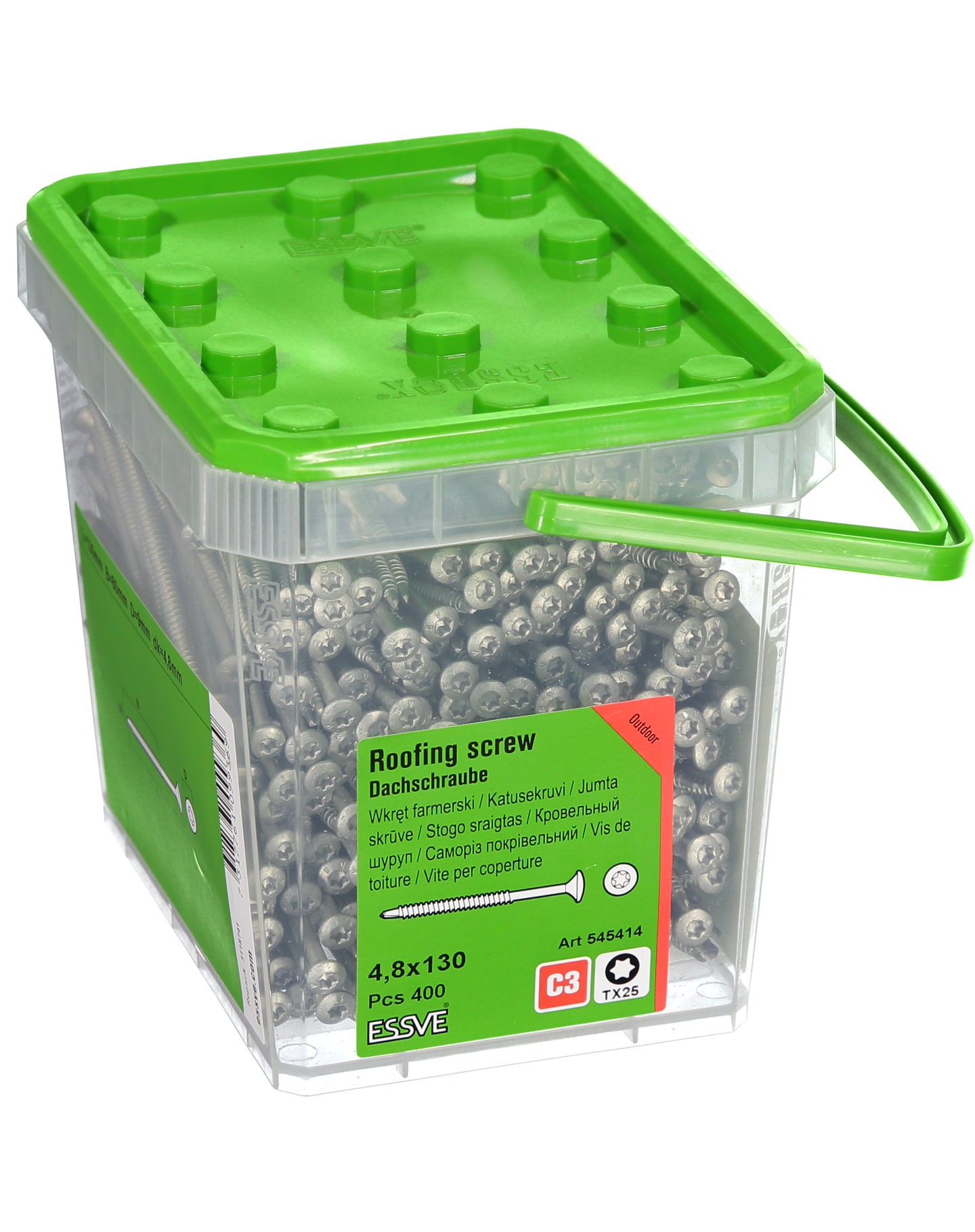 TAKSKRUV MED BORRSPETS TX25 SILVER SENTRI 4,8X130MM